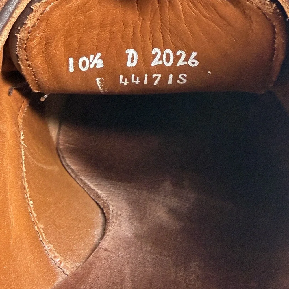 Allen Edmonds 6th Avenue Dress Shoes 10.5 D Chili Ox Blood Cap Toe Brogue 2026